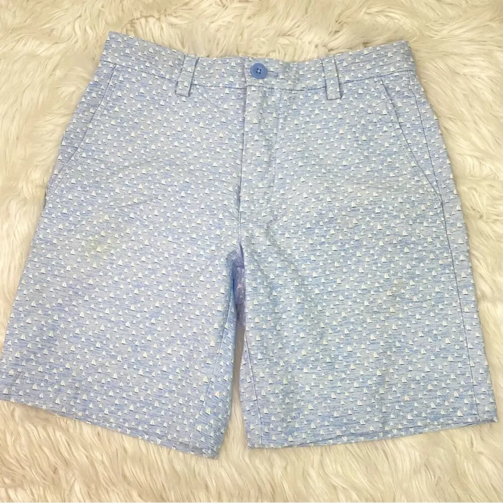 Vineyard‎ Vines Performance Breaker Shorts Blue Men's Size 28 Saiboats